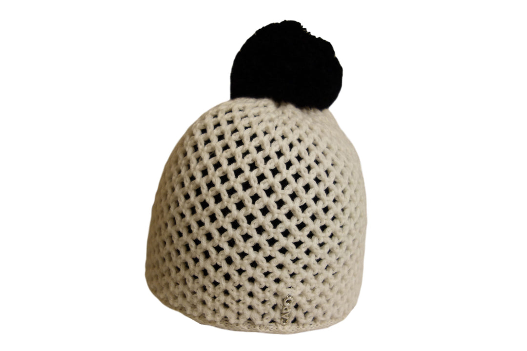 Capo winterwarme Strickmütze mit Bommel aus Wolle-Capo-hutwelt