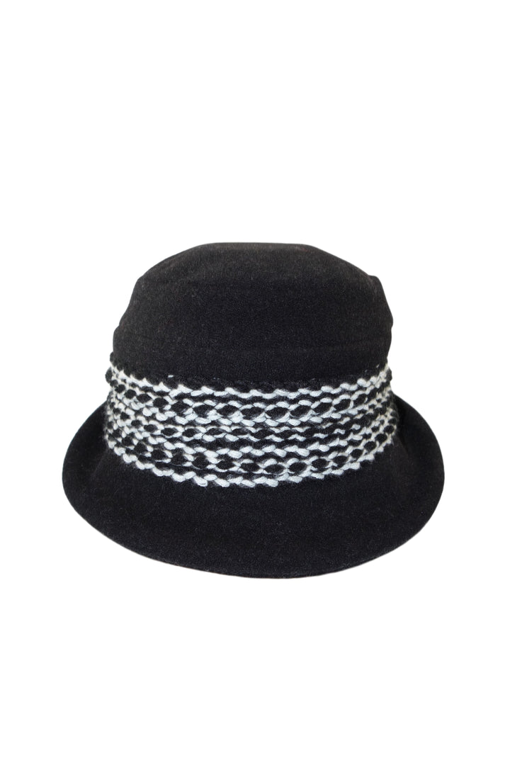Mayser Hut mit Strickkombi schwarz-Mayser-hutwelt